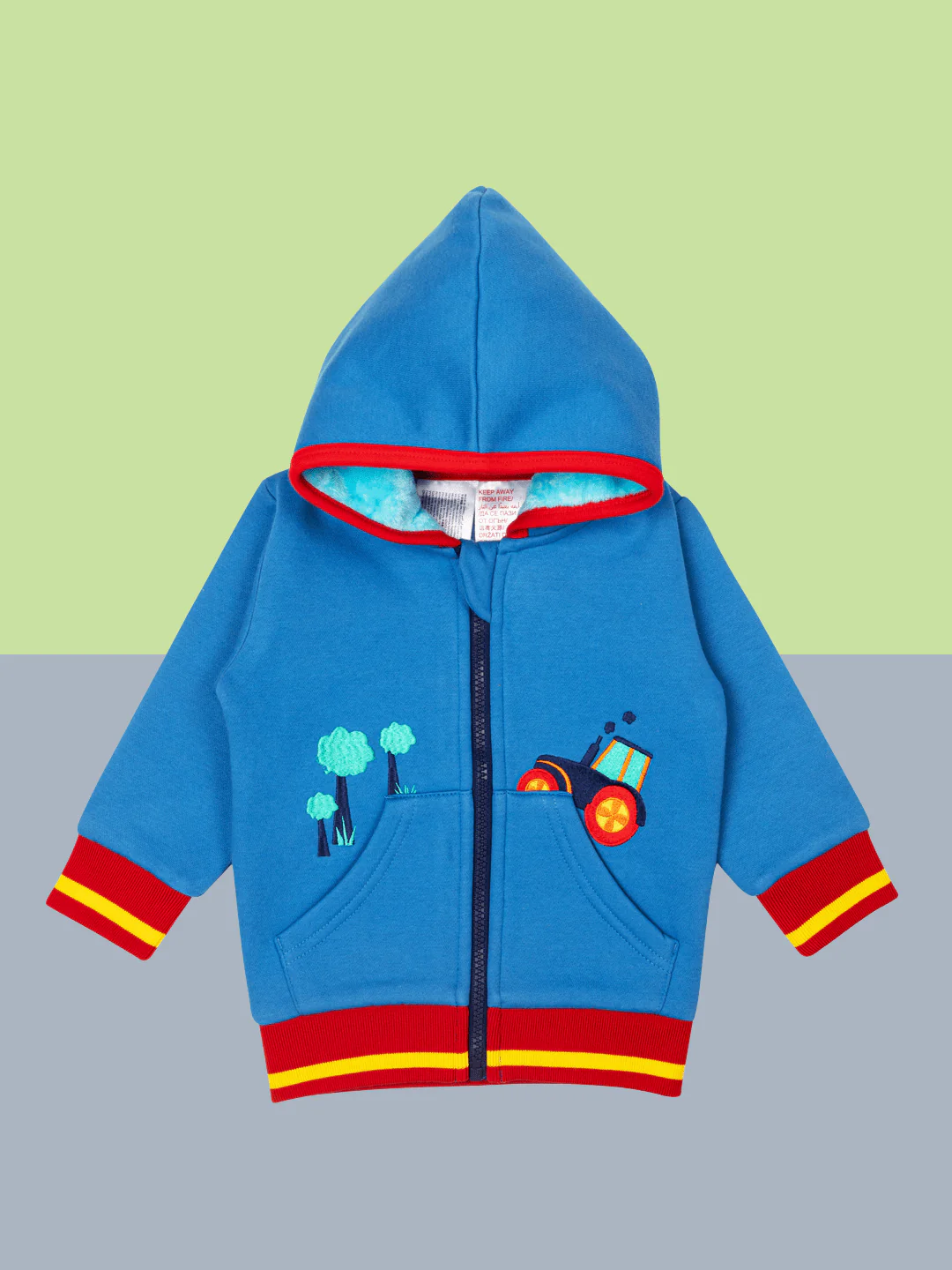 Farmyard Tractor Junior Hoodie - Image 7