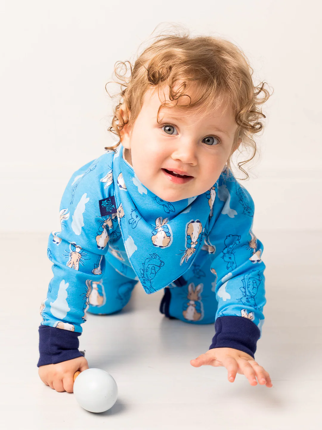 Peter Rabbit™ Navy Romper Playsuit - Image 5